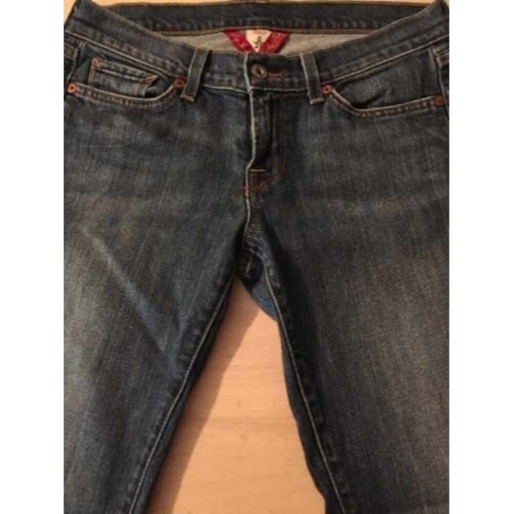 Lucky Brand Women's Jeans Zoe Jean Unhemmed Distressed Size 6 Or 28 X 30